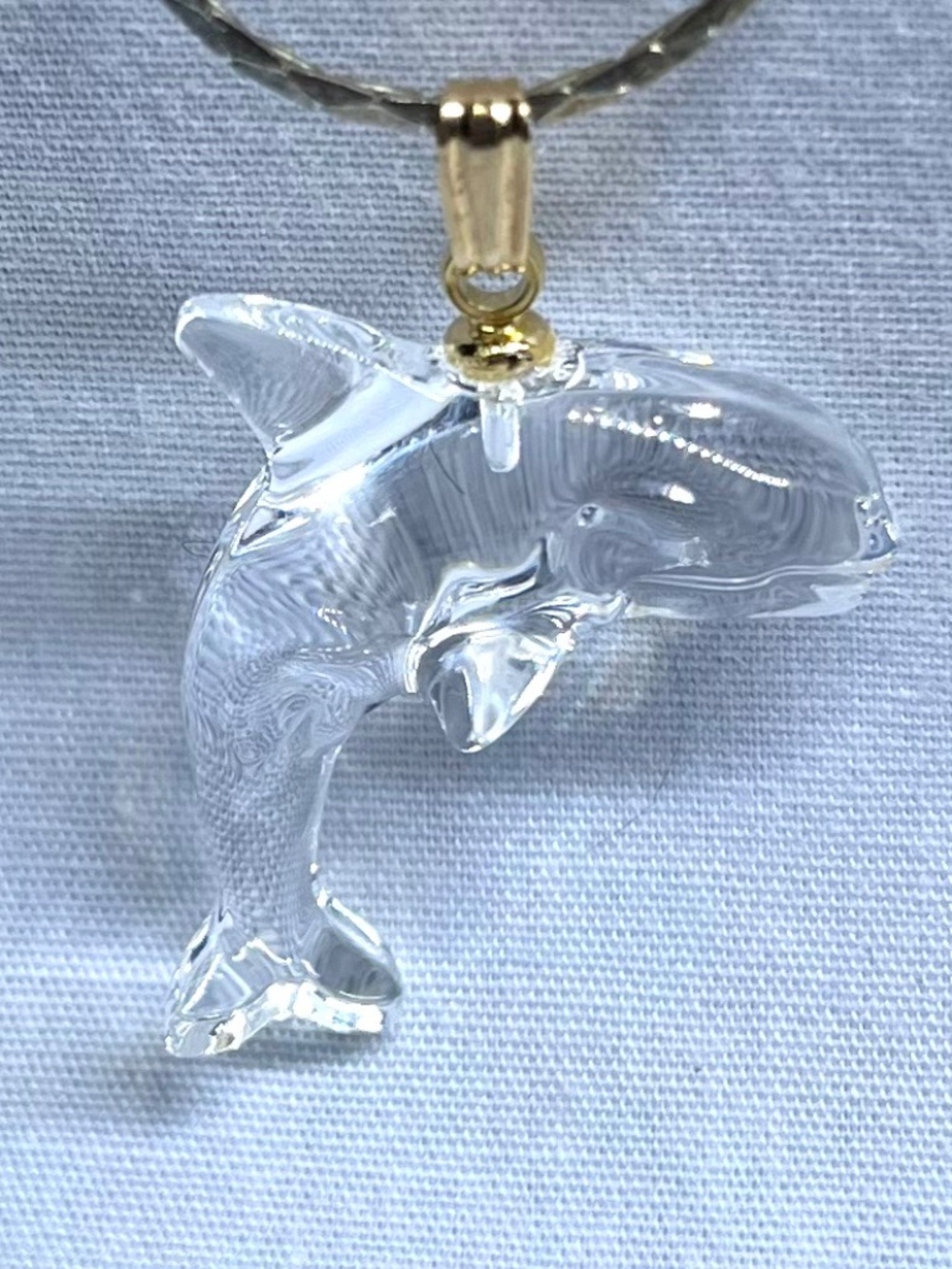 Glass Dolphin Pendant